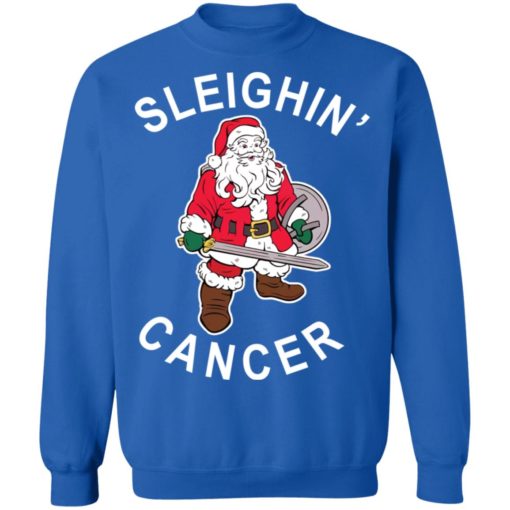 Sleighin Cancer Santa Christmas sweatshirt