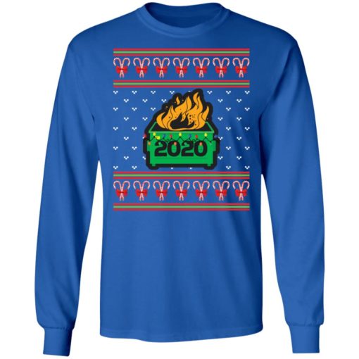 2020 Dumpster Fire Light Christmas sweater