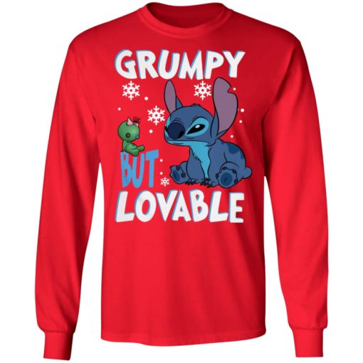 Stitch Grumpy but lovable Christmas sweatshirt