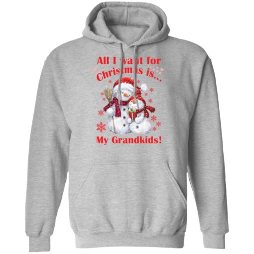Snowman All I Want For Christmas Is My Grandkids sweatshirt