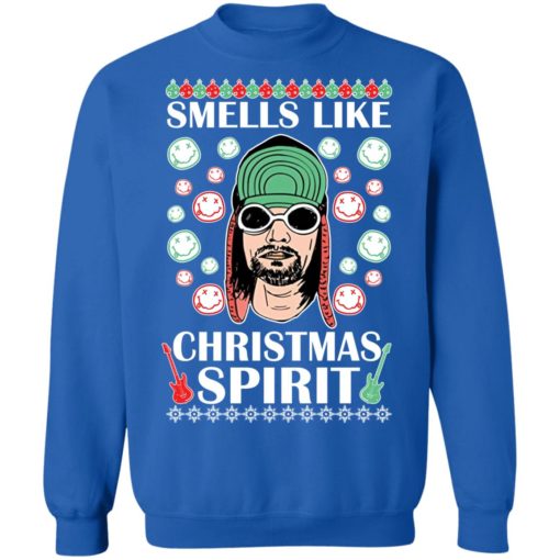 Kurt Cobain Smells like Christmas spirit sweatshirt