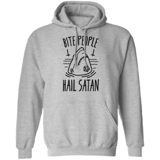Bite People Hail Satan Shark shirt