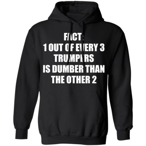 Fact 1 out of every 3 Tr*mpers is dumber than the other 2 shirt