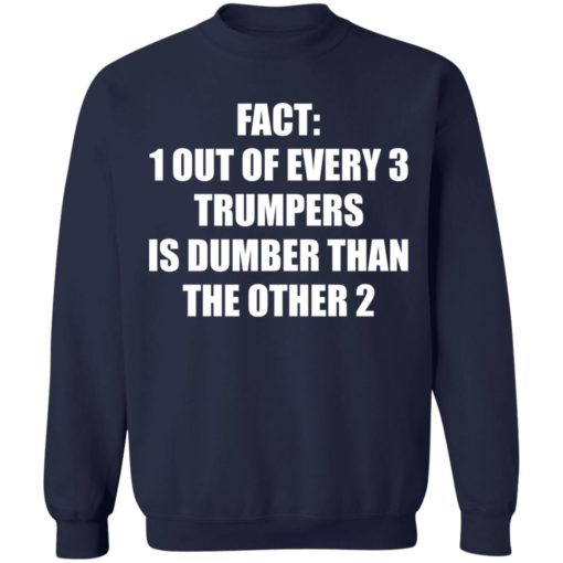 Fact 1 out of every 3 Tr*mpers is dumber than the other 2 shirt