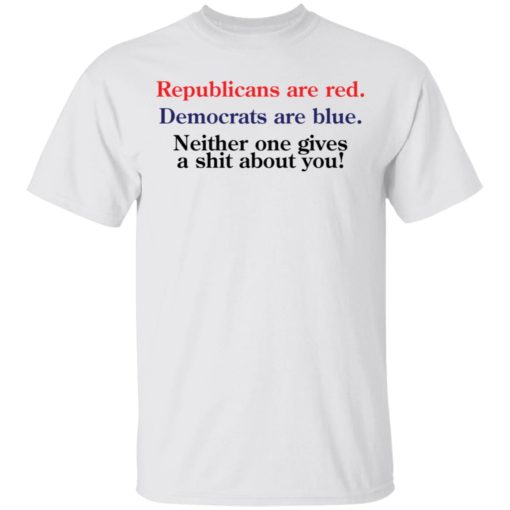 Republicans are red Democrats are blue shirt