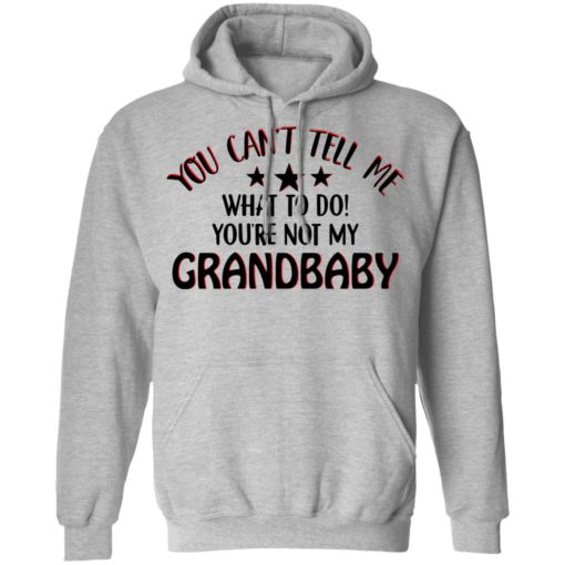 You can’t tell me what to do you’re not my grandbaby shirt
