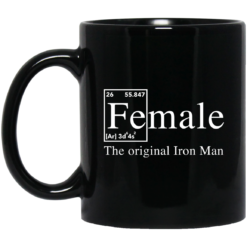 Female the original Iron Man mug