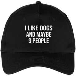 I like dogs and maybe 3 people hat, cap