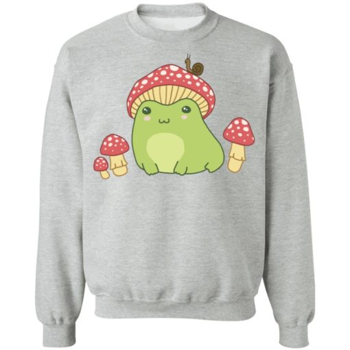 Frog with Mushroom hat and snail shirt