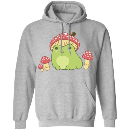Frog with Mushroom hat and snail shirt