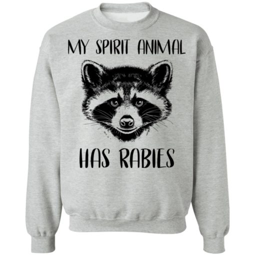 Raccoons my spirit animal has rabies shirt