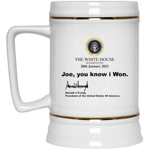 The white house Washington 20th January 2021 Joe you know I won mug