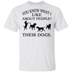You know what i like about people their dogs shirt