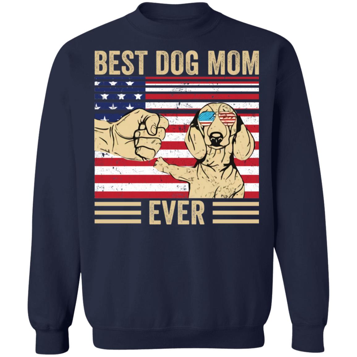 Best dog mom ever shirt - Sweatshirt, Navy
