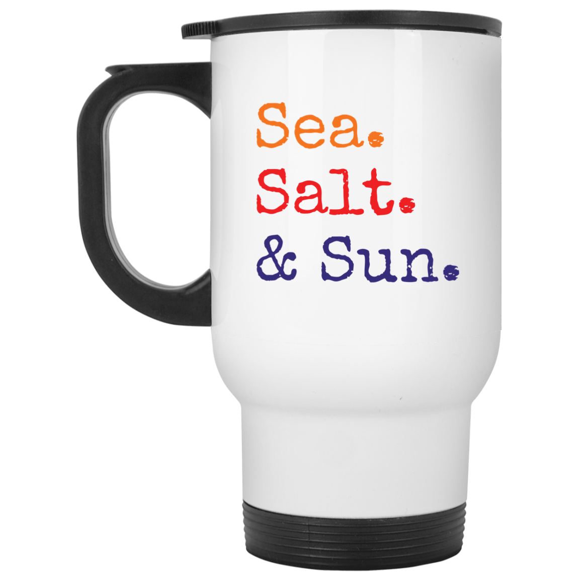 Sea salt and sun mug - XP8400W White Travel Mug, White