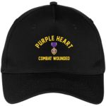 Purple heart combat wounded hat, cap