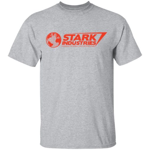 Stark industries changing the world for a better future shirt