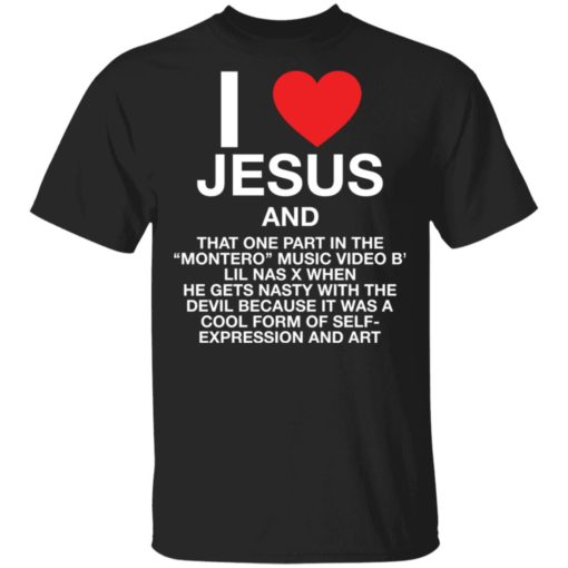 I love Jesus and that one part in the montero music video b shirt