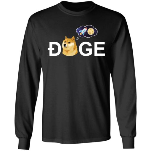 Dogecoin doge HODL to the moon crypto meme shirt