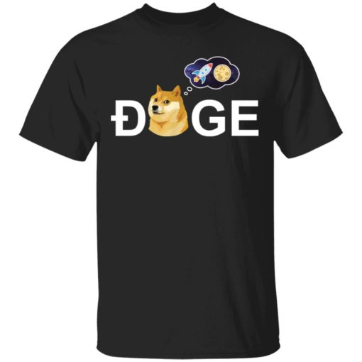 Dogecoin doge HODL to the moon crypto meme shirt