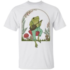 Frog Playing Banjo on Mushroom shirt