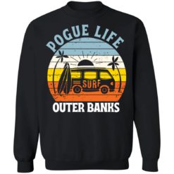 Car pogue life outer banks shirt - Sweatshirt, Black