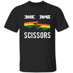 Gay pride rock paper scissors shirt
