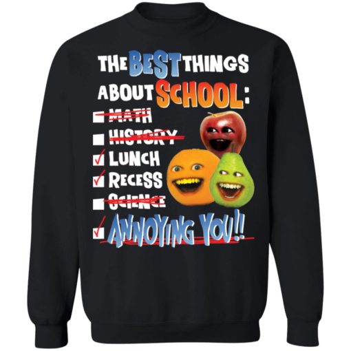 The best things about school math history lunch recess science annoying you shirt