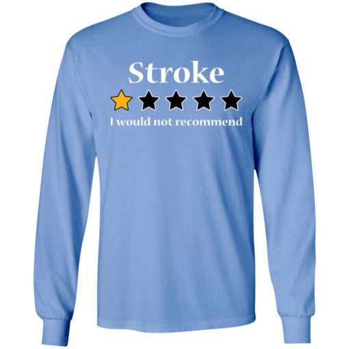 Stroke 1 star I would not recommend shirt