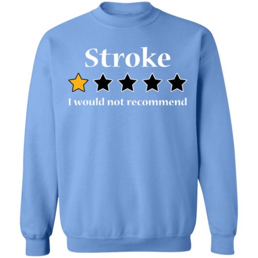 Stroke 1 star I would not recommend shirt