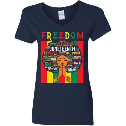 Black girl magic Juneteenth freedom end slavery shirt
