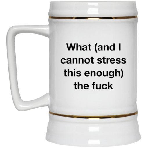 What and i cannot stress this enough the f*ck mug