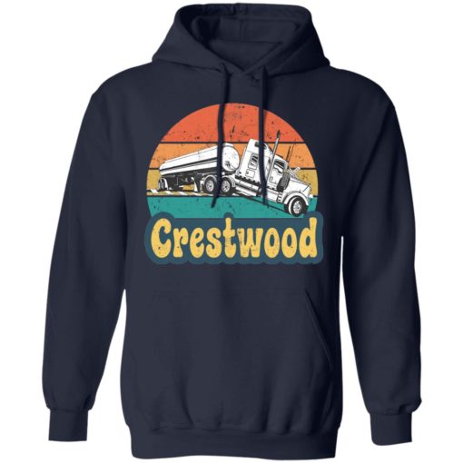 Crestwood tourism semi stuck on railroad tracks shirt