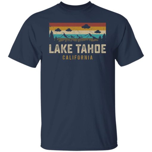 Lake tahoe vintage mountains hiking camping California shirt