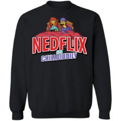 The Simpsons Nedflix and Chilldiddly shirt