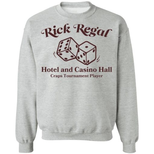 Rick Regal hotel and casino hall craps tournament player shirt
