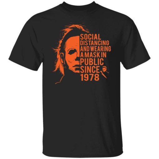 Michael Myers social distancing and wearing a mask shirt