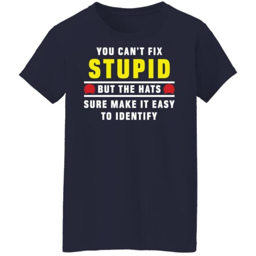 You can’t fix stupid but the hats sure make it easy to identify shirt