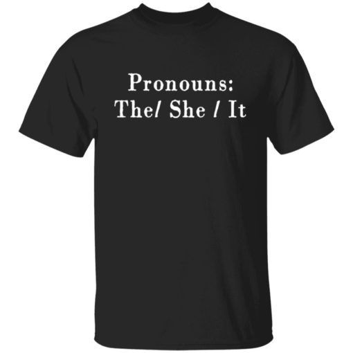 Pronouns the she it shirt