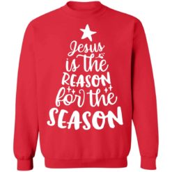 Jesus is the reason for the season tree Christmas sweater