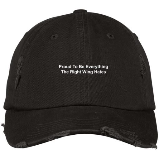Proud to be everything the right wing hates hat, cap