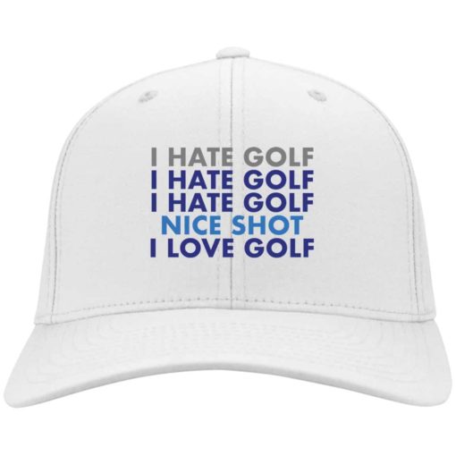 I hate golf nice shot i love golf hat, cap