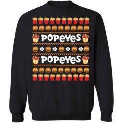 Popeyes Christmas sweater