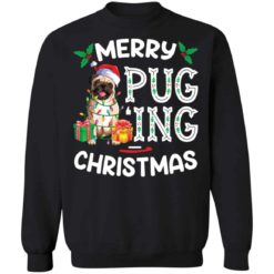 Merry pug ing Christmas sweater