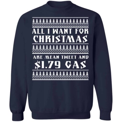 All I want for Christmas are mean tweet and $1.79 gas sweater