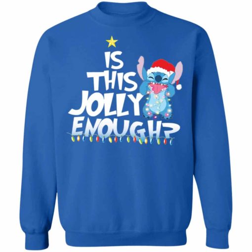 Stitch is this jolly enough Christmas sweater