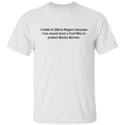 I relate to Steve Rogers because i too would start shirt