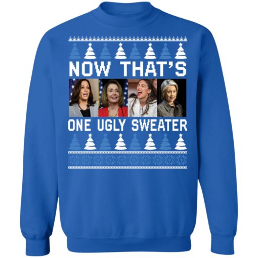 Kamala Pelosi Hillary AOC now that’s one ugly Christmas sweater