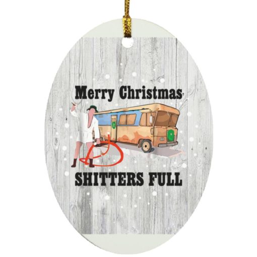 Merry Christmas shitters full ornament