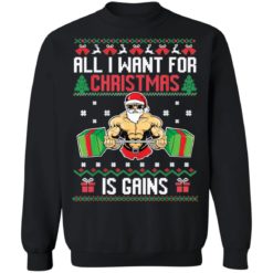 All i want for Christmas is gains sweater
